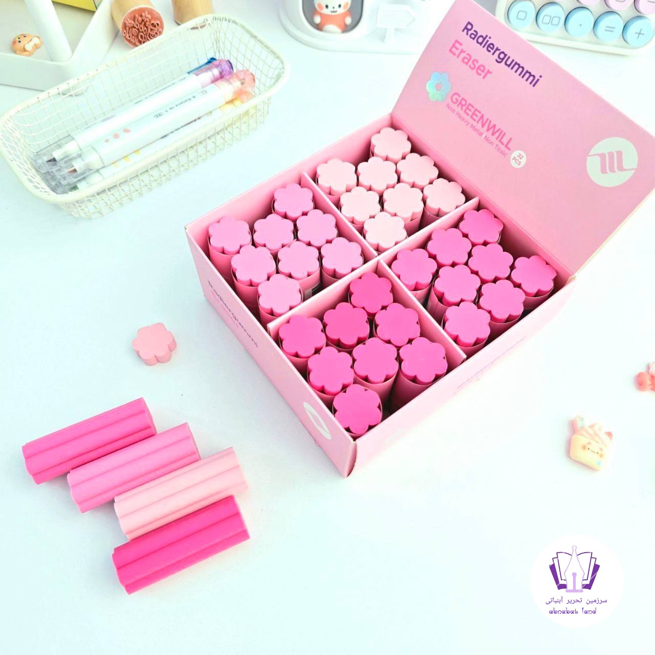 پاکن استوانه ای طرح گل